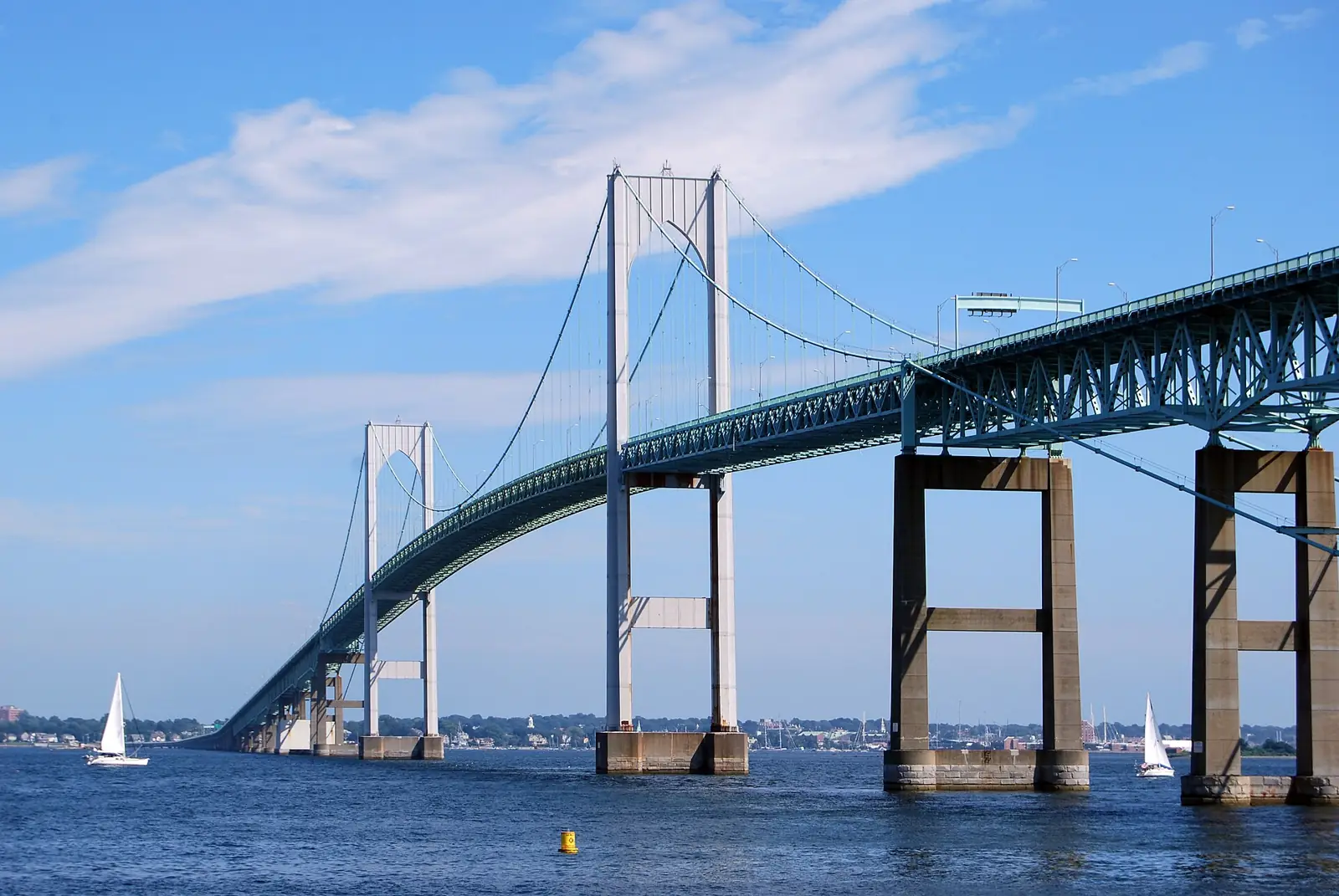 Claiborne Pell Newport Bridge in Rhode Island