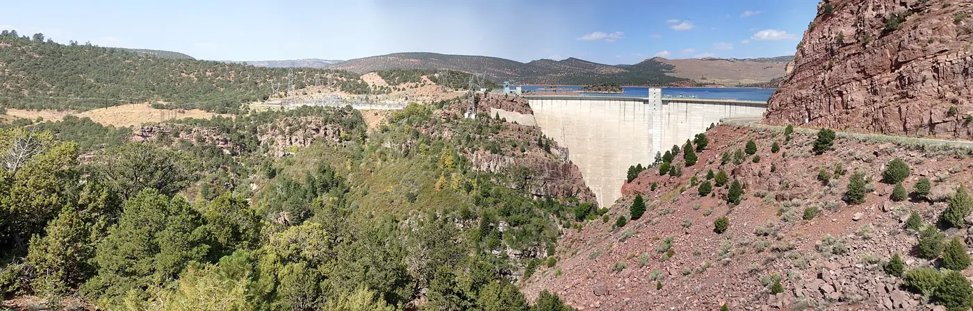 Flaming Gorge Dam in Utah