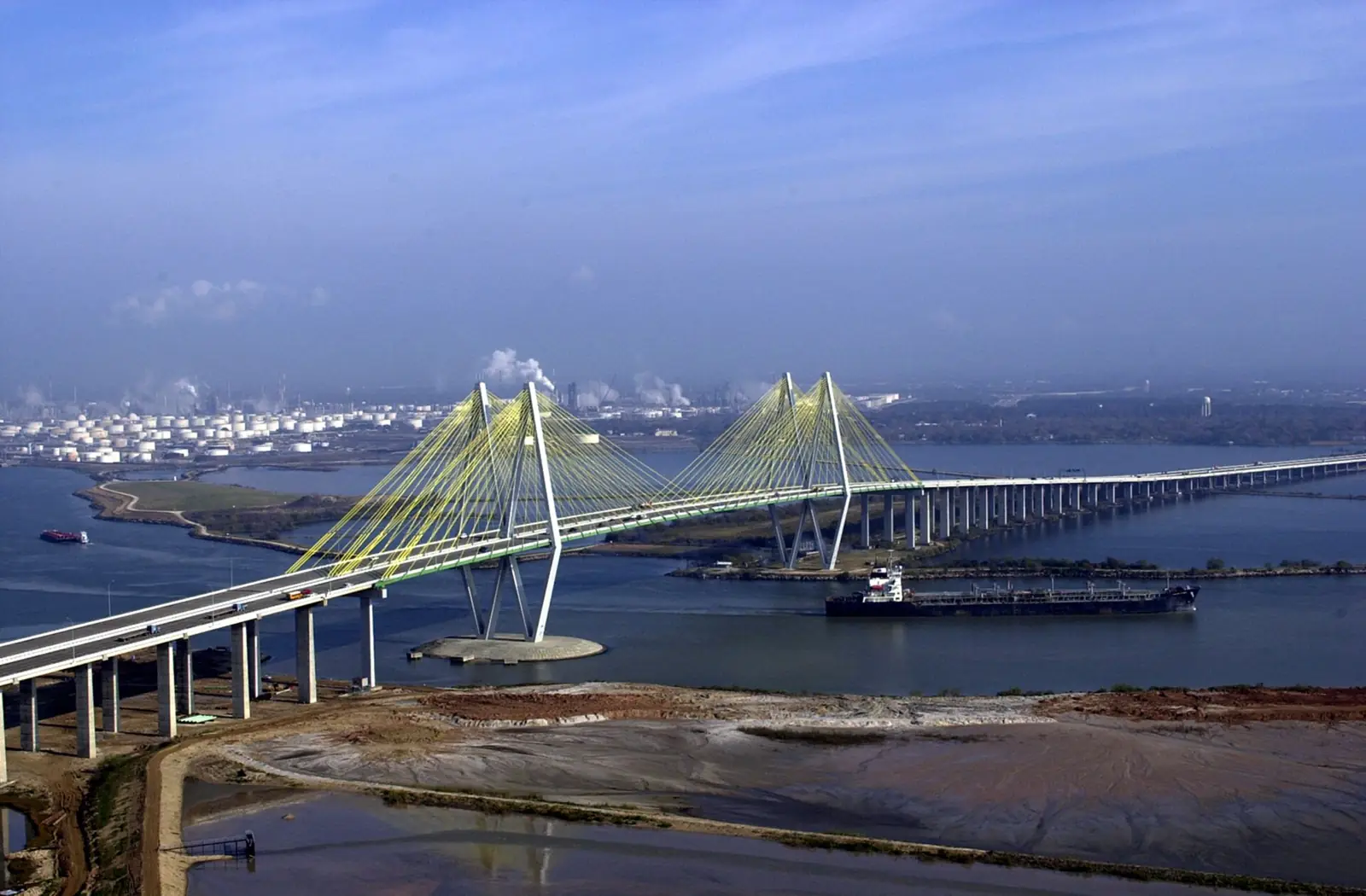 Fred Hartman Bridge in Texas
