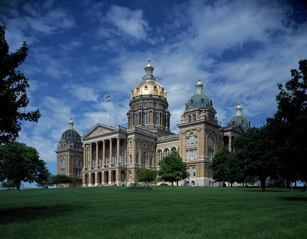 The Iowa State Capitol building
