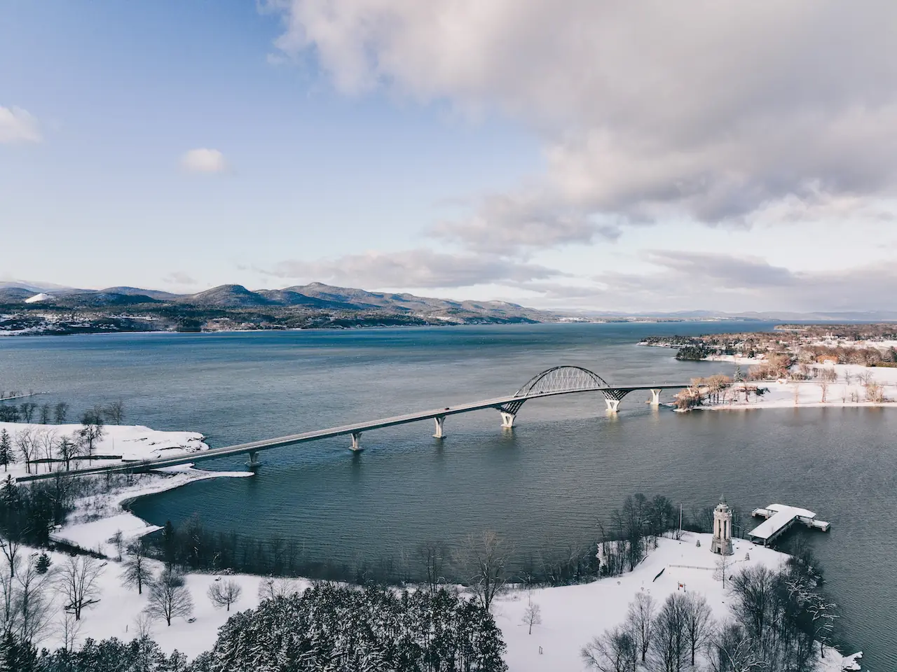 Lake Champlain Bridge in Vermont
