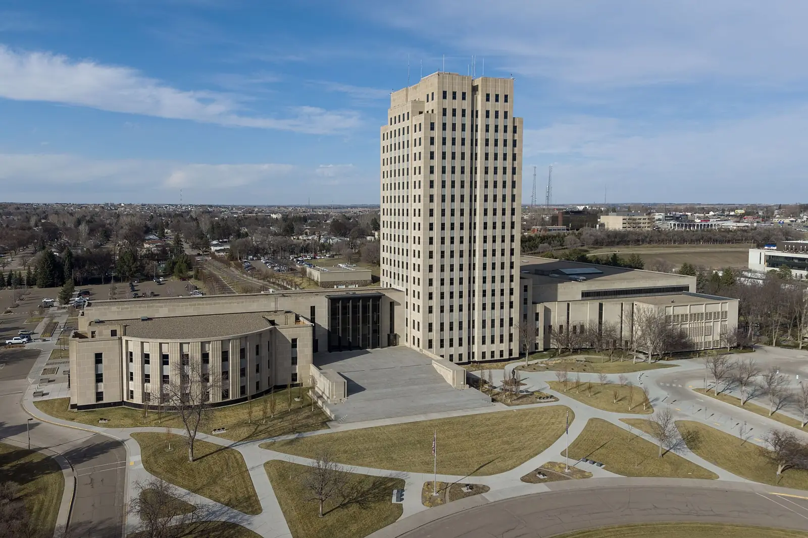 The North Dakota State Capitol building