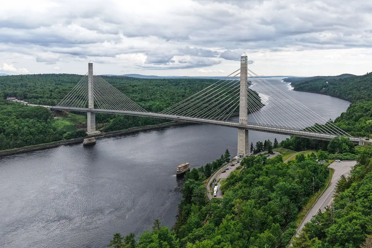 Penobscot Narrows Bridge in Maine